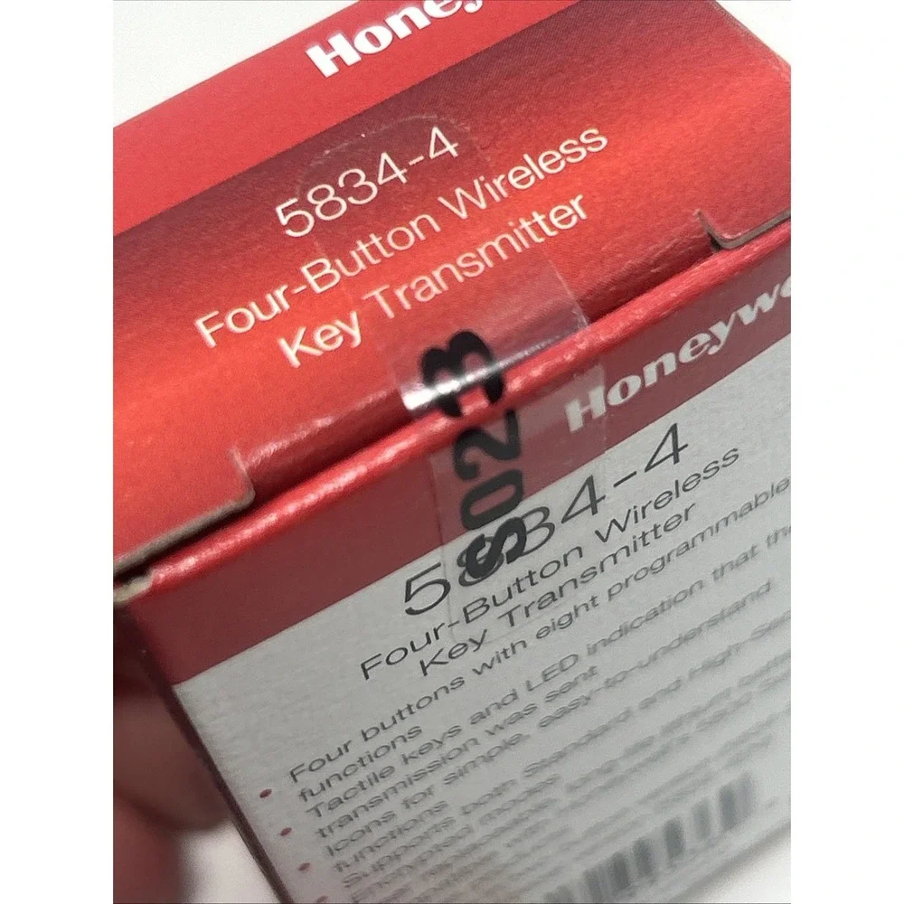 NEW Sealed Honeywell 5834-4 Four-Button Wireless Key Transmitter/FOB